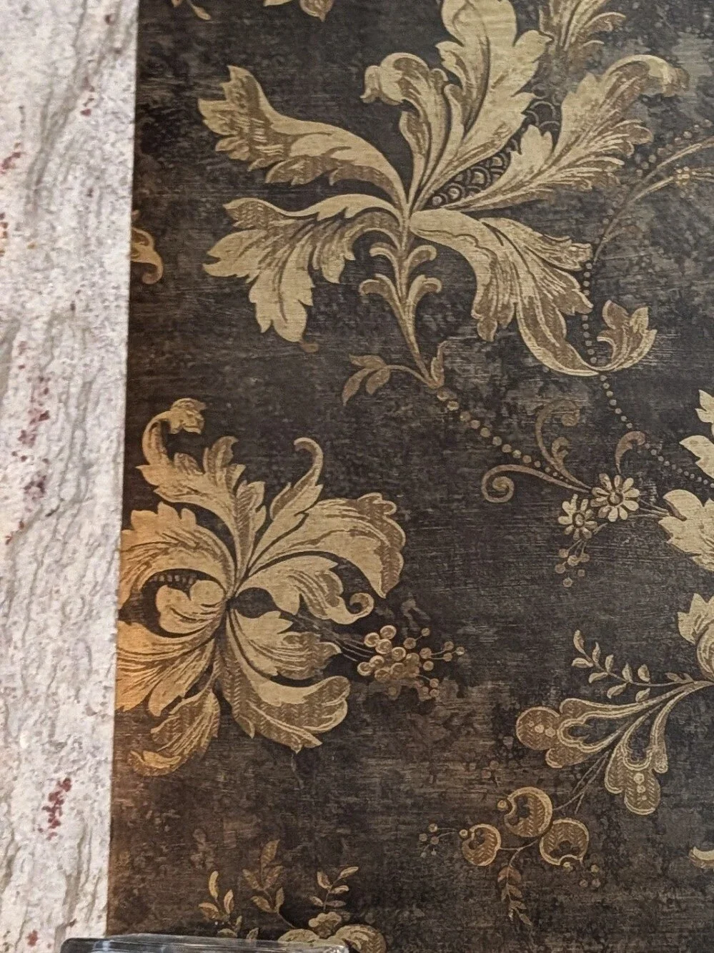 Wallpaper NEW Sealed Overstock Josette Elegant Decor Bronze Brown Gold Sheen